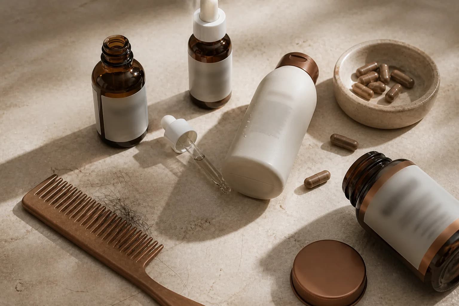 Hair-loss shampoos and supplements that failed before choosing SMP