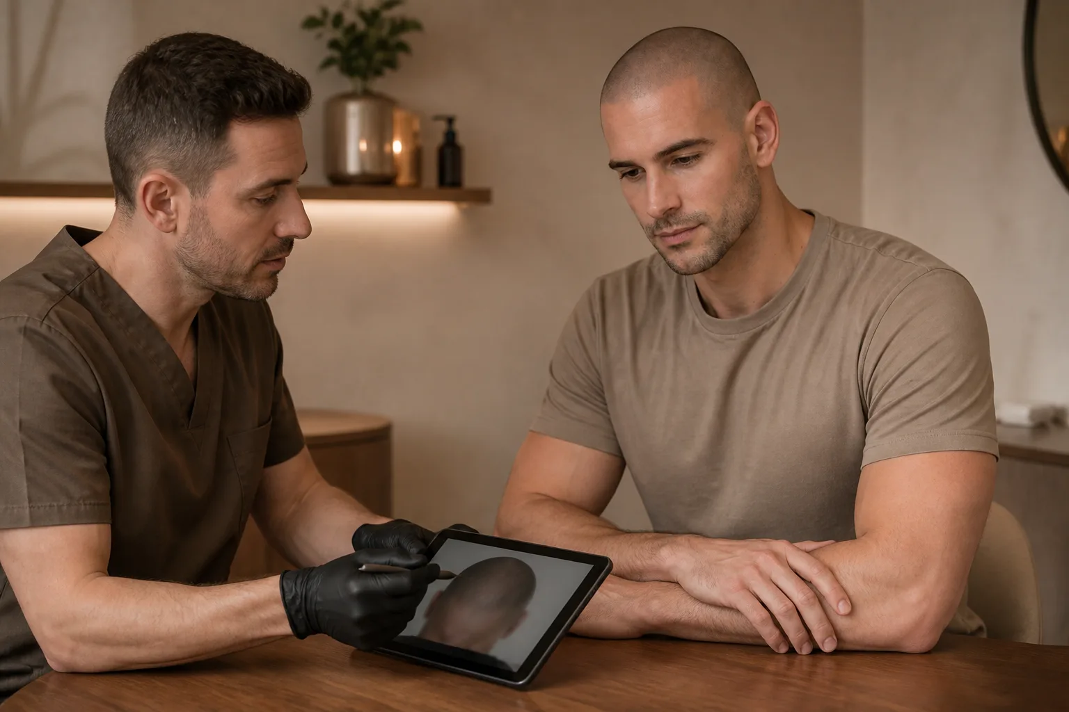 Free SMP consultation and hair-loss intake at VANC Clinic Antwerpen